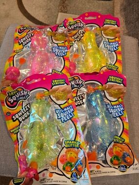 1 Sqweezy Duck, Pink, Yellow, Green Or Blue, Price Is For 1
